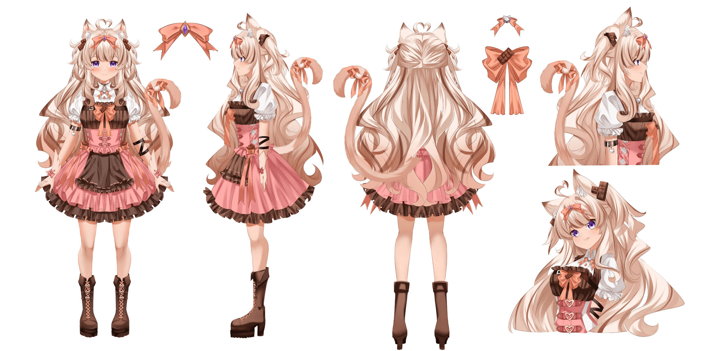 Purin Kokoa Model Reference Sheet